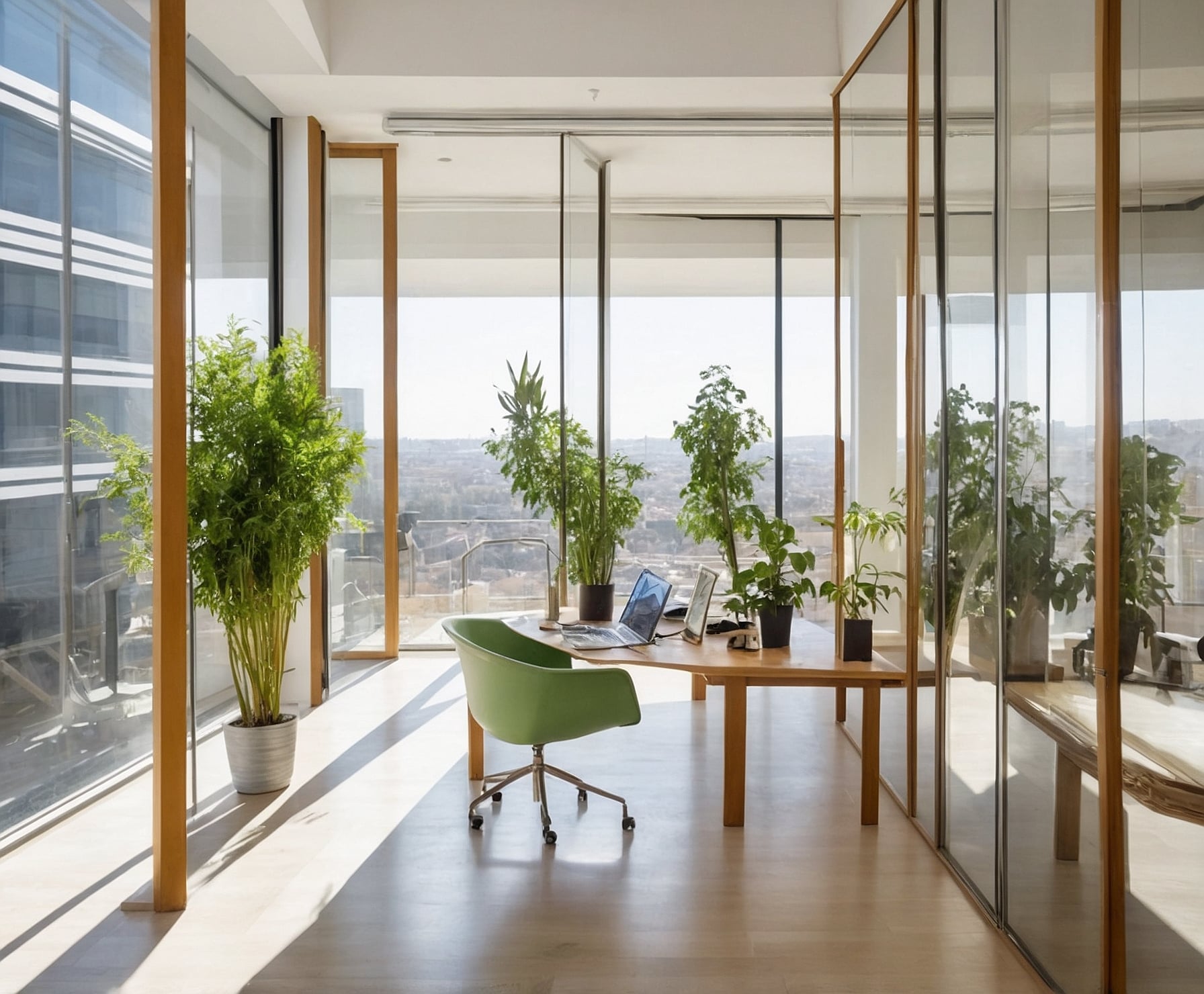 Limpieza integral de oficinas modernas y seguras